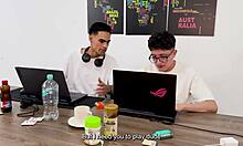 newly divorced big ass latina milf rides son's friend cock to cum covered creampie