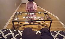 hey, we went from mtg friends to lovers fucking missionary on desk