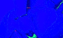 BLEU ROOM SOLO: she bends over fingering her big black trans ass for ANAL finger FUCK