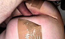 Hairy Milf's Tight Ass Filled with Massive Cock for Gaping Anal Creampie