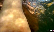 tall slim brunette stepdaughter seduces old man for risky beach outdoor fuck begging cum in mouth