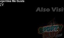 hot body brunette squeezes into tight jeans and thong underneath