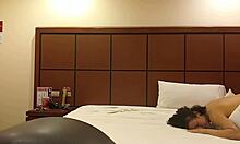 married woman sneaks sexy sleepover with work friend for cash