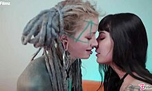 the alternative teen endures deep anal toys pushing her to squirting orgasm with pierced nipples