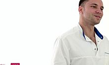 Ashly rabbit enjoys deep massage leading to creampie in shaved asian pussy