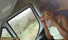 Cute Black Girlfriend Deepthroats Hard Then Drips In Rough Doggystyle