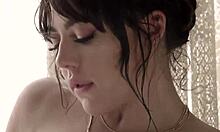 Brunette Lesbian Teen Indulges in Pussy Licking Fetish During Bubble Bath