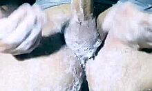 Isn't it tempting watching this exotic naked beauty stroke her sensual body under shower spray outdoors?