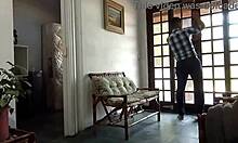 Brazilian Gardener Jerks Monster Thick Cock