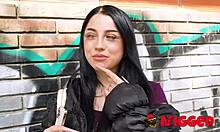 roma amor hunts homeless guy for rough outdoor interracial monster cock pounding