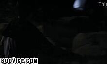 brunette girlfriend sneaks stranger for rough doggystyle cheating behind boyfriend's back