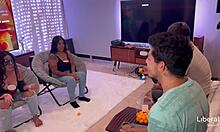 our swinger couple finally swaps partners for the first time in this real latina interview casting