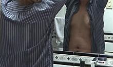 my hot milf wife flashes big tits pussy fucks while i watch 😍🍑💦