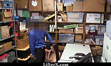Mall Officer Punishes Shoplifting Teen with Bent Over Doggystyle No Cops