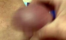 Nakedman15 jerks off naked close-up flashing hard
