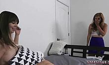 Two Teens Compete in Steamy Family Blowjob Contest