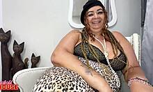 Chubby BBW Mature Wife Cheats with Young Stud's Monster Cock in Lingerie