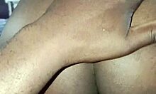 Homemade wife rides reverse cowgirl takes creampie from hubby