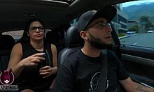 Sheila Ortega's Juicy Pussy Gets Licked Wild in the Car