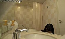 Japanese Milf Cosplayer's Big Breasts Bare in Hotel Shoots