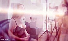 British student upskirt flashes panties gives joi instructions party