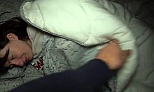 Young Brunette Roommate Swallows Huge Cum Load After Intense Night Blowjob