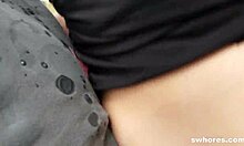 Euro Blonde Street Slut Sucks Fucks for 40 Euros POV