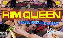 rim queen milf tongue fucks her hungry slutboy ass deep and raw