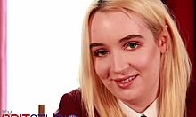 British student upskirt flashes panties gives joi instructions party