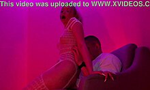 petite blonde teen stripper rips clothes deepthroats big cock swallowing cum in hot dance