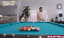stepsis bets stepbro on pool game loser bends over for doggystyle fuck taboo fun