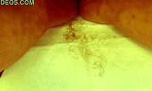dawnskye1962 trims her fat hairy pussy close-up showing off curvy belly and natural tits