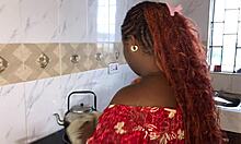 fat bbw couple leaks their wild kitchen licking sex tape, amateur homemade action exposed raw 