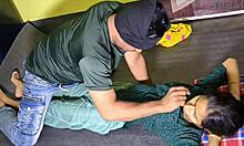 naughty desi bhabhi fingers herself wildly before getting roughly pounded hard