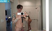 Romantic Petite Latina Caitlin Bell Calabasas Shares Sensual Shower Romp