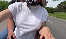 stepdad picks me up after college then pounds my huge latina ass outdoors