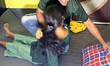 naughty desi bhabhi fingers herself wildly before getting roughly pounded hard