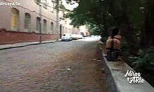 naughty chilanga slut flashes ass on coyoacán streets hikes thong begging for hard cock