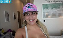 Romantic Petite Latina Caitlin Bell Calabasas Shares Sensual Shower Romp