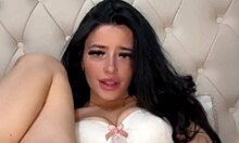 american student fingers pussy and squirts hard on webcam
