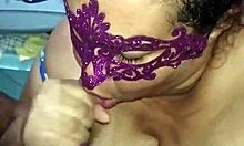 puta safada gags on huge cock then swallows hot cum facial