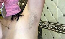 hairy armpits get smooth epilated in close-up depilation session with epilator