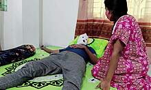 desi wife sneaks nighttime bedroom meetup with lover