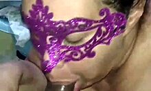 puta safada gags on huge cock then swallows hot cum facial