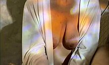 Stepmom's sensual bedroom handjob builds to explosive orgasm on her stepson's birthday