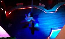 ever wonder what happens in the deejay booth with stripper geraldine?