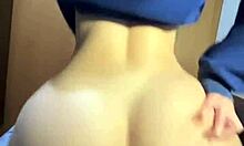 Ever felt a teen roommate's reverse cowgirl grip your cock this tight?