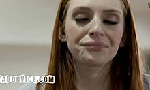 Stepdad's hidden gaze turns into moment with son's redhead companion