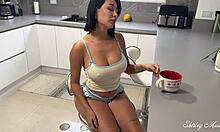 Stepdaughter's tight pussy craves old man's monster cock morning ride
