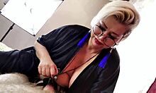 mature wife sucks cock deep then takes dildo in sweet pussy